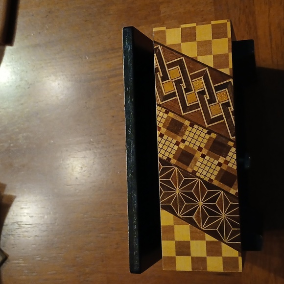 Yosegi-zaiku Marquetry Music Trinket Box From JAPAN - Picture 8 of 8
